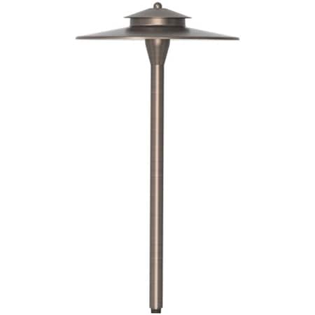 Brightlight 12V Chanterelle 20W Outdoor Path Light, Antique Brass BR2943791